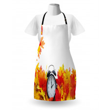 Autumn Leaves Clock Apron