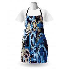 Clock Gears Design Apron