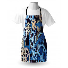 Clock Gears Design Apron