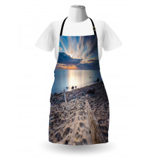 Rocky Sea Shore Trees Apron