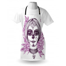 Vampire Skull Face Apron