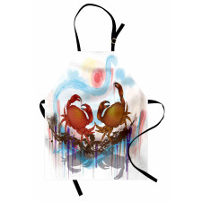 2 Crabs Dancing Sea Apron