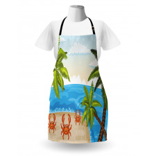 Palm Trees and Crabs Apron