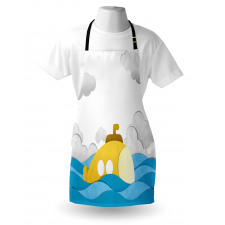 Wavy Sea Sky Apron