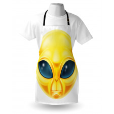 Alien Space Smiley Face Apron