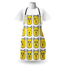 Cat Dog Smiley Expression Apron