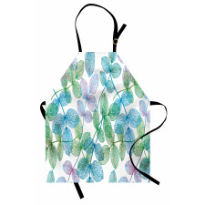 Flowers Leaves Ivy Ombre Apron