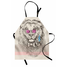 Lion Head Hipster Style Apron