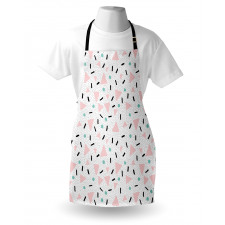 Retro Triangles Dots Apron