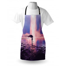 Girl in Wind Composition Apron