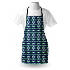 Floral and Round Dots Apron