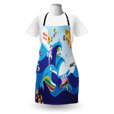 Whale Fish Rabbit Sun Apron