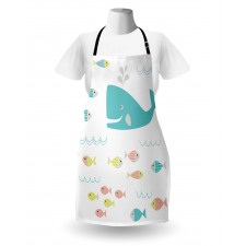 Geometric Whale Fish Apron