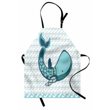 Happy Smiley Whale Apron