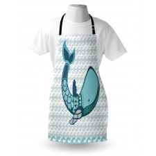 Happy Smiley Whale Apron