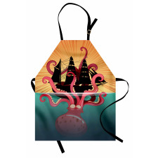 Coral Sea Monster Folk Apron