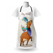 Colorful Fun Boho Deer Apron