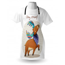 Colorful Fun Boho Deer Apron