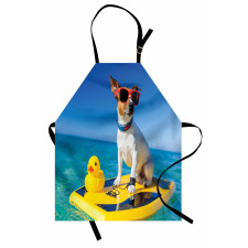 Dog Duck Surfing Apron