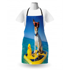 Dog Duck Surfing Apron