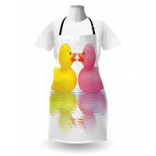 Duck Couple in Love Apron