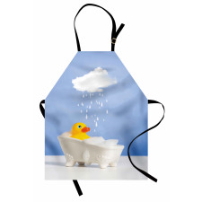 Çocuksu Mutfak Önlüğü Ördeğin Yağmur Banyosu