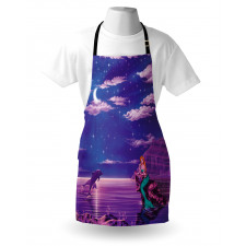 Cartoon Style Dolphins Apron