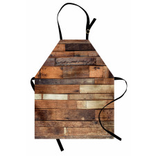 Brown Rustic Floor Look Apron