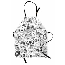 Sketch Style Gaming Apron