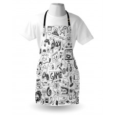 Sketch Style Gaming Apron