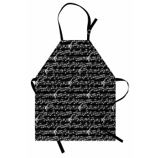 Musical Note Print Apron