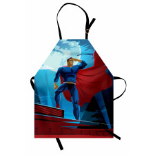 Retro Cartoon Heros Apron