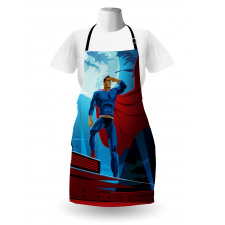 Retro Cartoon Heros Apron