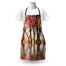 Fall Season River with Trees Apron