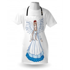 Cartoon with Angel Wings Apron