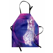 Purple Anime Fairy Sitting Apron