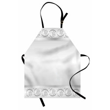 Classical Bridal Floral Motif Apron