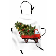 Xmas Truck and Tree Apron