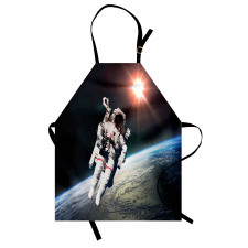 Astronaut with Sun Beams Apron