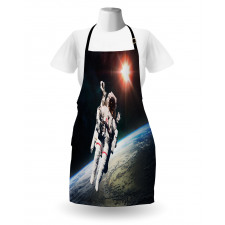 Astronaut with Sun Beams Apron