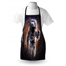 Astronaut in Outer Space Apron