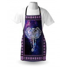 Space Galaxy Elephant Apron