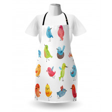 Colorful Humor Bird Apron