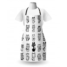 Cats with Happy Faces Apron