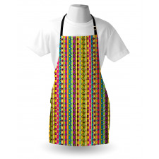 Colored Abstract Stripes Apron