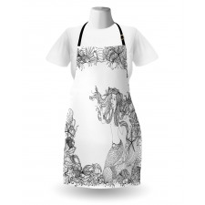 Seashells Mermaid Myth Apron