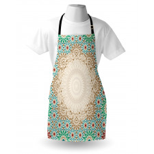 Antique Floral Mosaic Form Apron