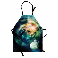 Spiral Galaxy and Planets Apron
