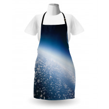 Planet Earth and Moon Apron