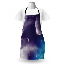 Starry Night Sky Scenery Apron